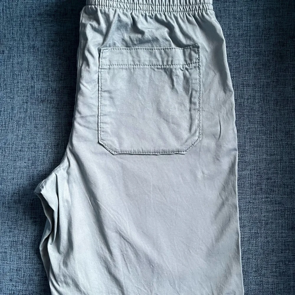 Lot of Old Navy shorts, Light blue, light green, light tan, navy with sharks 8